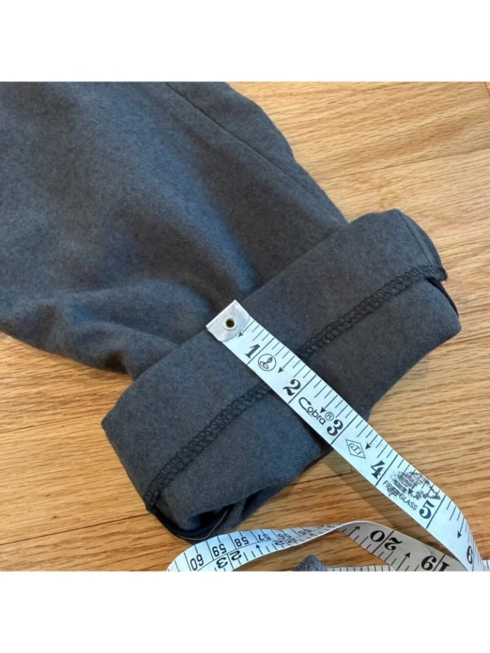 Double RL RRL Grey Wool Straight Fit Officer Trousers 30/27